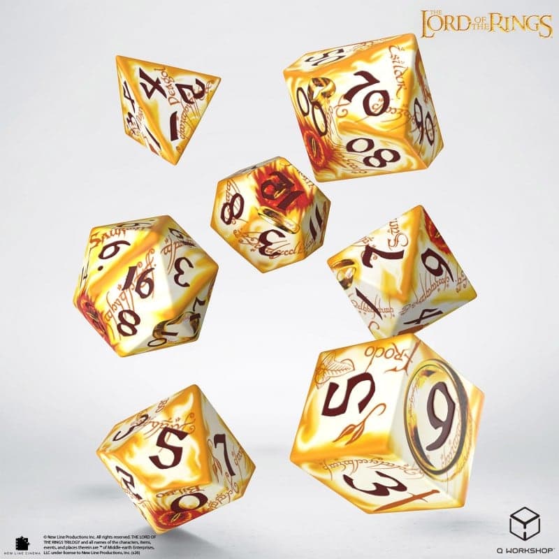 Ring-bearers Full Art Dice® Set — Whitefire Radiance