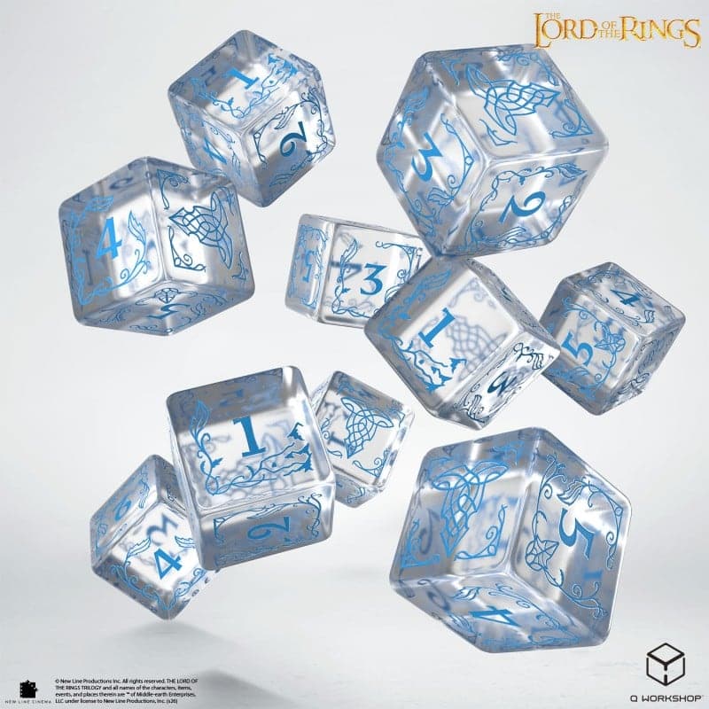 Rivendell 10×D6 Dice Set — Water